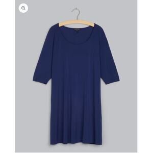 Eileen Fisher Stretch Silk Jersey Long Tunic